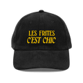 Les Frites, C'est Chic Embroidered Corduroy Hat