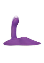 Cowgirl Rodeo Rider Silicone Rechargeable G-Spot Thrusting Grinding and Tapping Dildo - Purple
