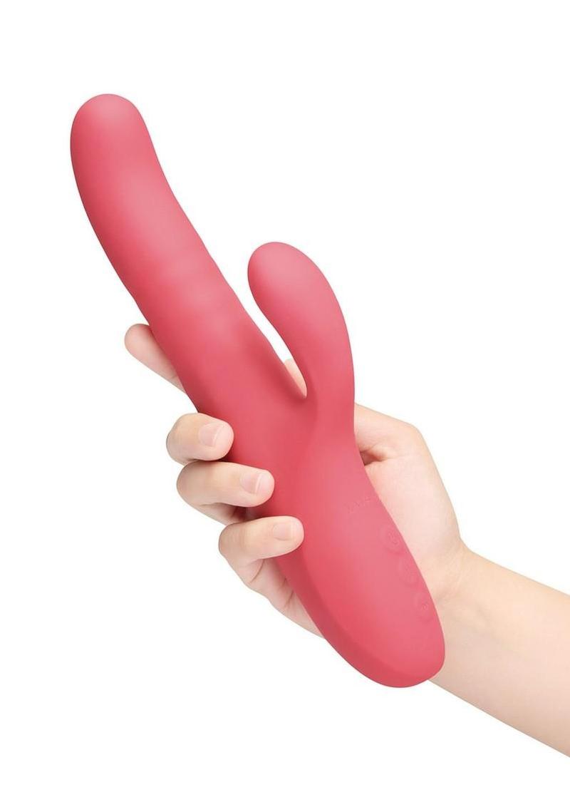 Le Wand Thrust Rechargeable Silicone Clitoral Vibrator - Raspberry