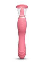 Le Wand Lick Silicone Rechargeable Vibrating Tongue - Rose Pink