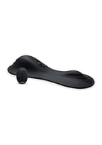 Cowgirl Rodeo Rumbler Grinding Vibrating Tapping Rechargeable Silicone Dildo - Black