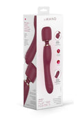 Le Wand Flat Top Fusion G Rechargeable Silicone Vibrator - Ruby Red