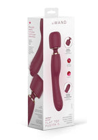 Le Wand Flat Top Fusion G Rechargeable Silicone Vibrator - Ruby Red