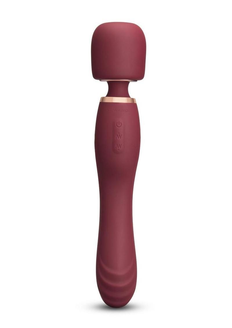 Le Wand Flat Top Fusion G Rechargeable Silicone Vibrator - Ruby Red