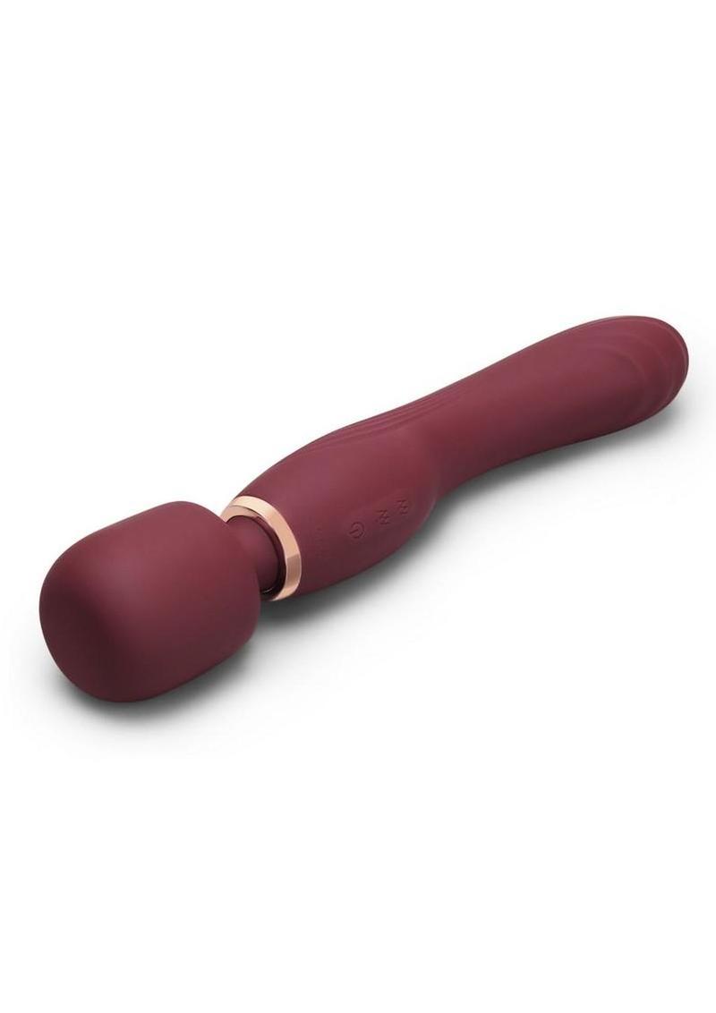 Le Wand Flat Top Fusion G Rechargeable Silicone Vibrator - Ruby Red