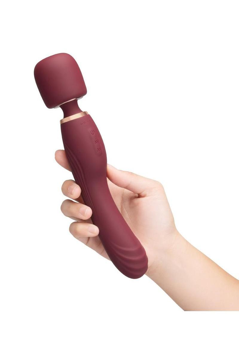 Le Wand Flat Top Fusion G Rechargeable Silicone Vibrator - Ruby Red