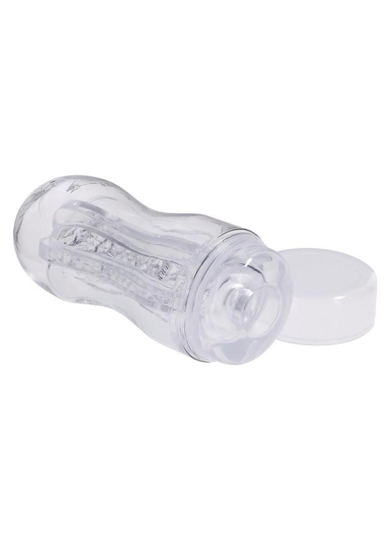 Selopa Stroke of Luck Masturbator with Vibrating C-Ring - Clear