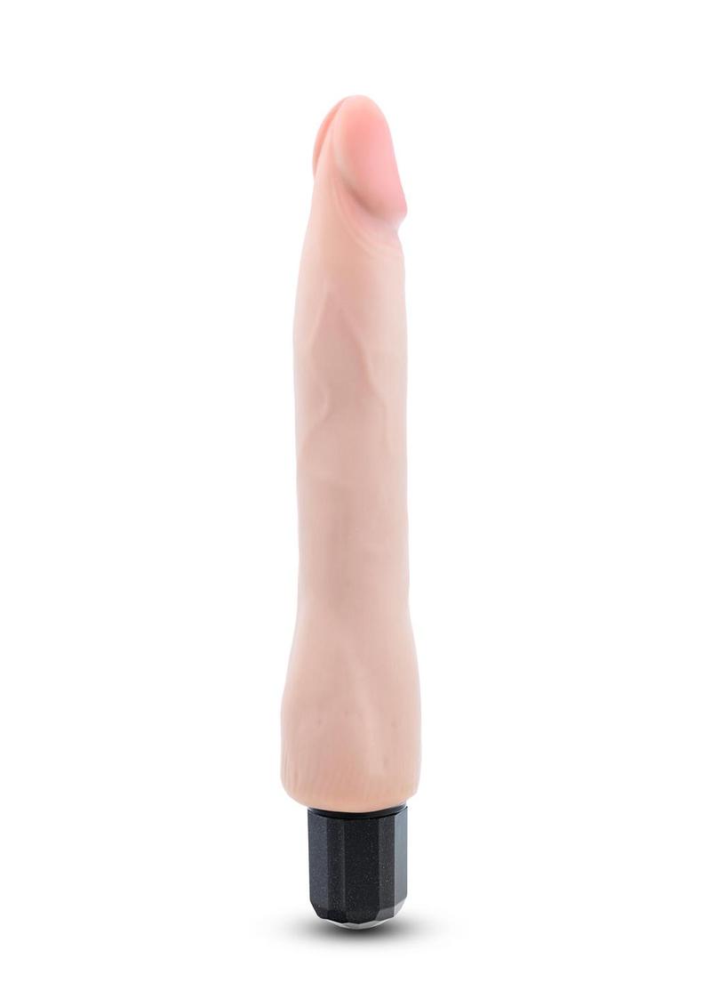 Au Naturel Vanilla Ice Vibrating Dildo 8.75in - Vanilla