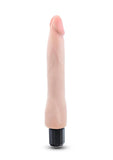 Au Naturel Vanilla Ice Vibrating Dildo 8.75in - Vanilla