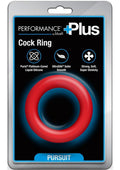 Performance Plus Pursuit Silicone Cock Ring - Red