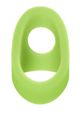 Performance Plus Flare Silicone Cock Sling Set (2 Piece) - Black/Glow in the Dark Green