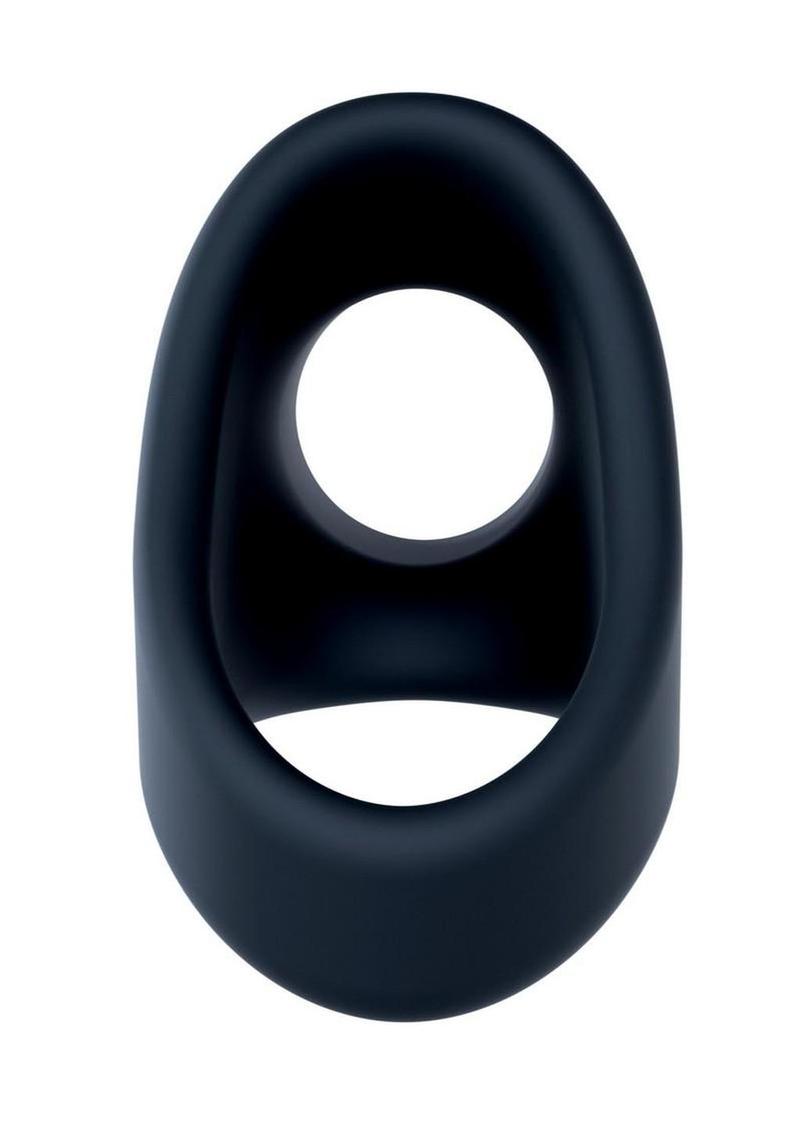 Performance Plus Flare Silicone Cock Sling Set (2 Piece) - Black/Glow in the Dark Green