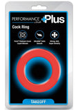 Performance Plus Takeoff Silicone Cock Ring - Red/Black