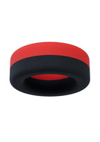 Performance Plus Takeoff Silicone Cock Ring - Red/Black