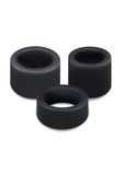 Performance Plus Accelerate Silicone Cock Ring Set (3 Piece) - Black