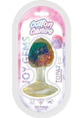 Cotton Candy Joy Gems Silicone Pleasure Anal Plug - Topaz