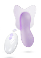 Play With Me Flutter Love Rechargeable Silicone Clitoral Vibrator - Purple