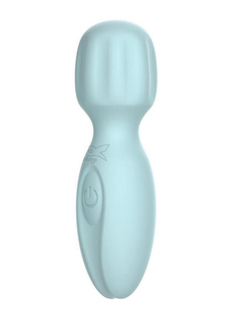 Pixey 2GO Rechargeable Silicone Mini Wand - Ocean Green