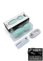 Pixey 2GO Rechargeable Silicone Mini Wand - Ocean Green