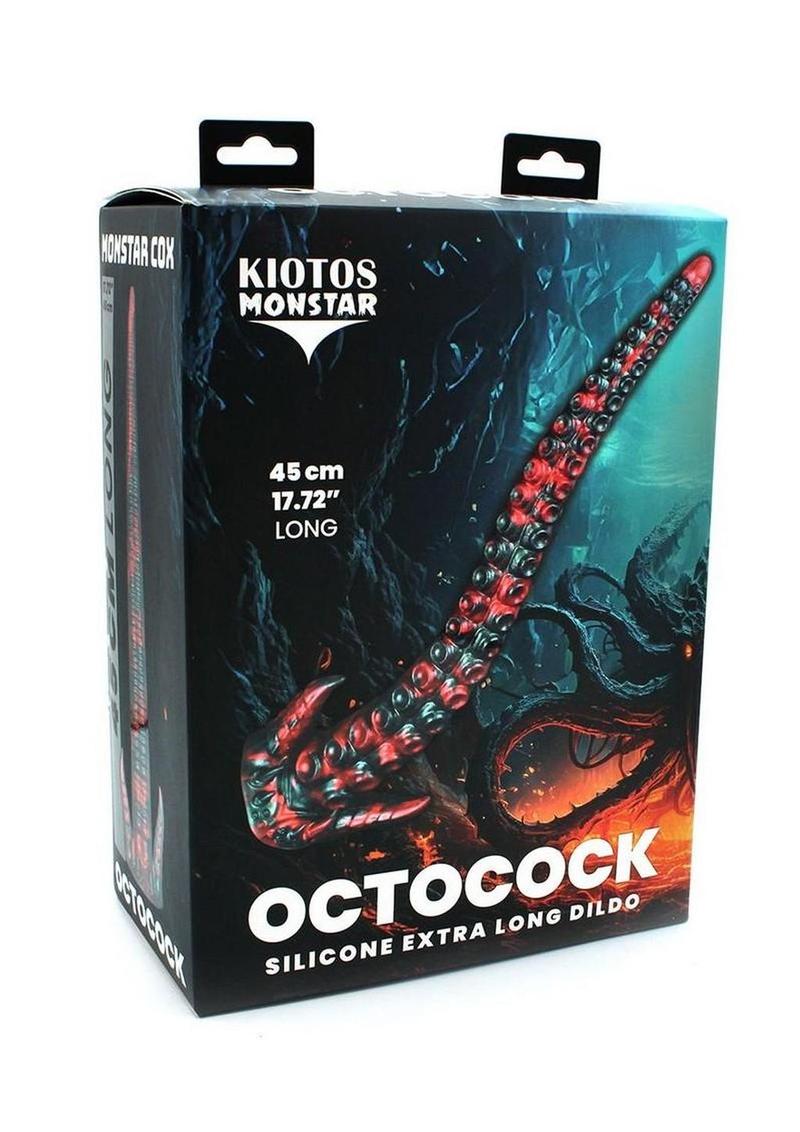 Monstar Cock OctoCock Silicone Dildo - Green/Pink