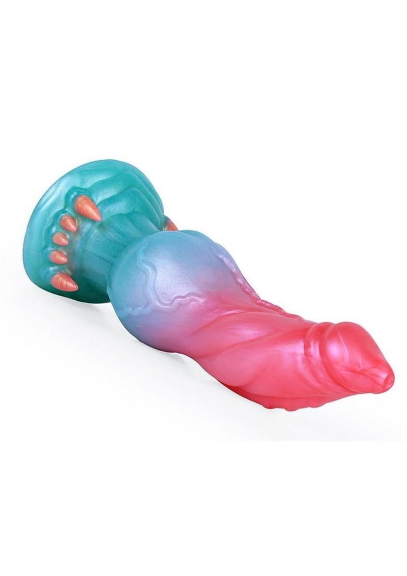 Monstar Cox FrostFang Cock Silicone Dildo - Pink/Blue