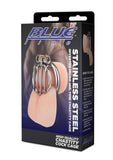 Blueline Stainless Steel Inverted Micro Jail Time Chastity Cage - Silver