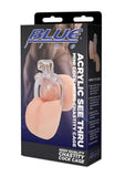 Blueline Acrylic See Thru Mini Cock Micro Chastity Cage - Clear