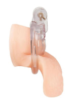 Blueline Acrylic See Thru Mini Cock Micro Chastity Cage - Clear