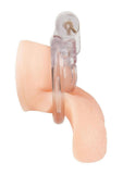 Blueline Acrylic See Thru Mini Cock Micro Chastity Cage - Clear