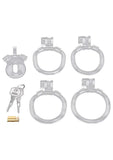 Blueline Acrylic See Thru Mini Cock Micro Chastity Cage - Clear