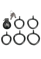 Blueline Mini Cock Micro Chastity Cage - Black