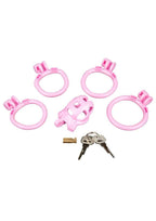 Blueline Small Humiliation Acrylic Prisoner Cock Cage - Pink