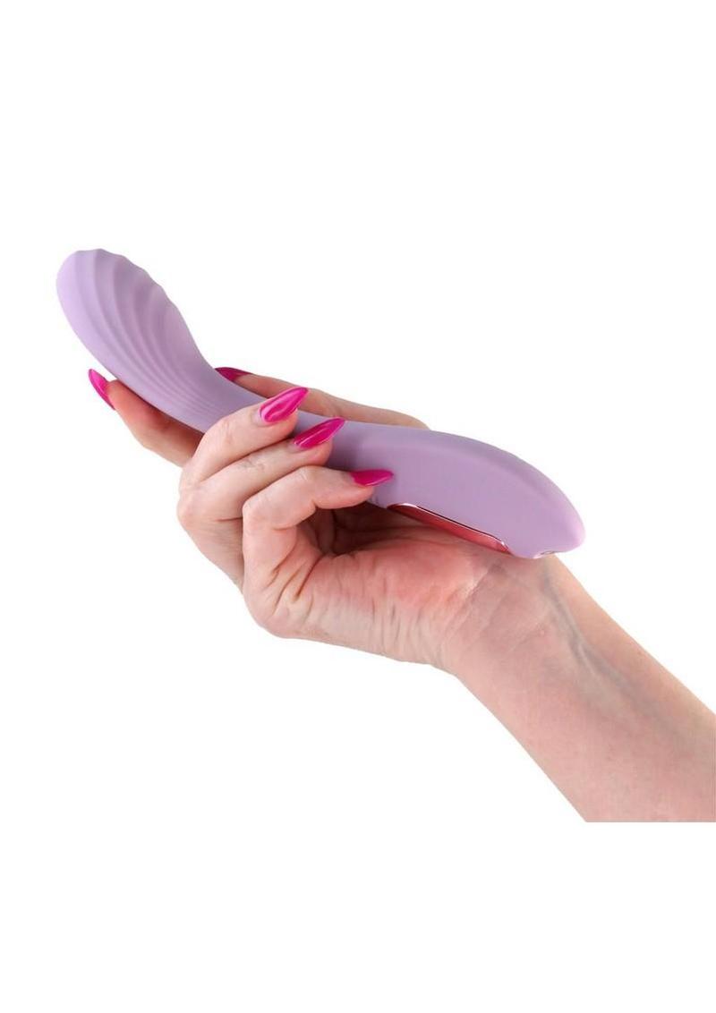 Gold-n-Dreams Pearl Rechargeable Silicone Vibrator - Lavender