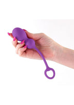 Techno Bop Rechargeable Silicone App Compatible Vibrator - Purple