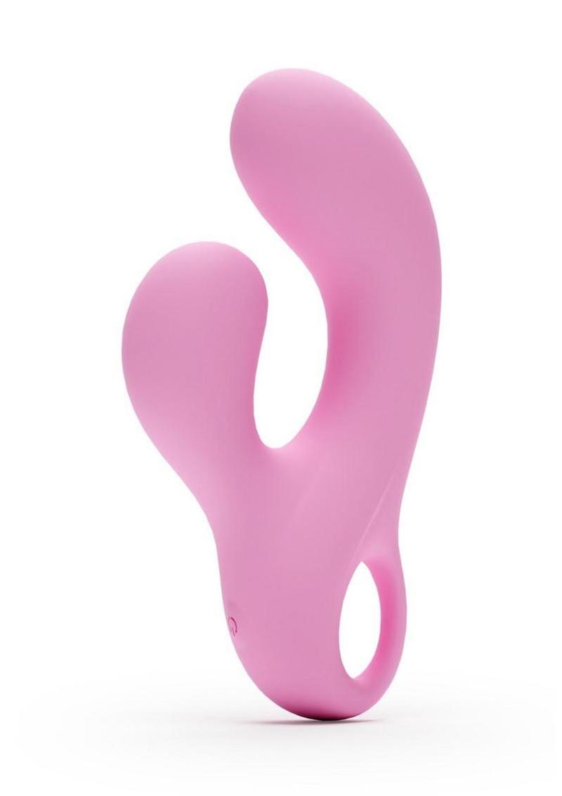 Gold-n-Dreams Agatha Rechargeable Silicone Rabbit Vibrator - Pink