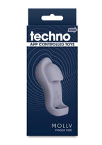 Techno Molly Rechargeable Silicone App Compatible Vibrator - Gray