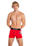 Playboy Men's Varsity Boxer Briefs - Red/White