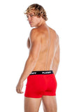 Playboy Men's Varsity Boxer Briefs - Red/White
