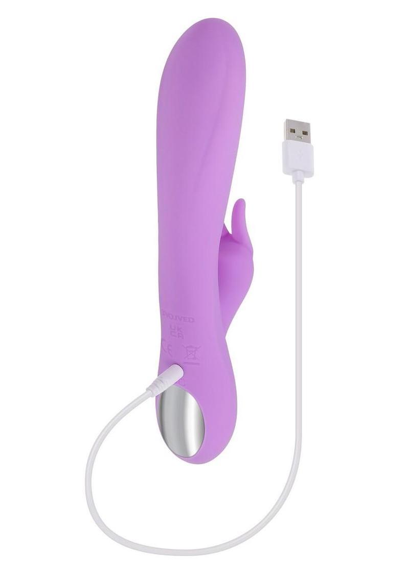 Bead The Way Rechargeable Silicone Rabbit Vibrator - Pink