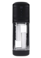 Playboy Side Piece Rechargeable Silicone Warming Sliding Stroker - Black