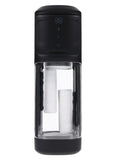 Playboy Side Piece Rechargeable Silicone Warming Sliding Stroker - Black