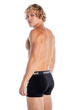 Playboy Men's Varsity Boxer Briefs - Black/White