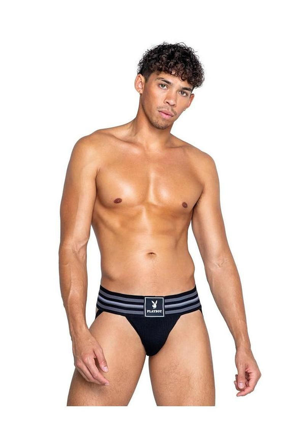 Playboy Men's Locker Room Classic Jock - Black