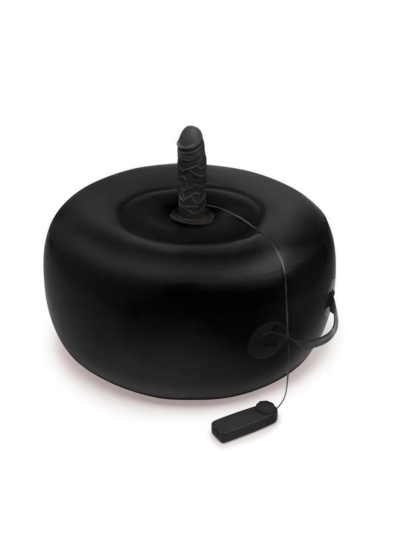WhipSmart Inflatable Vibrating Love Seat with Remote - Black