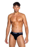 Playboy Men's Modal Gym Brief - Black/White