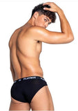 Playboy Men's Modal Gym Brief - Black/White
