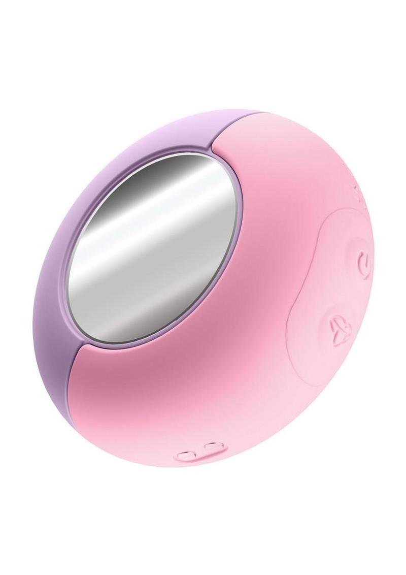 Play With Me Pout & Play Rechargeable Silicone Dual End Vibrator - Pink