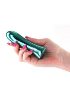 INYA Shimmer Rechargeable Steel Vibrator - Teal