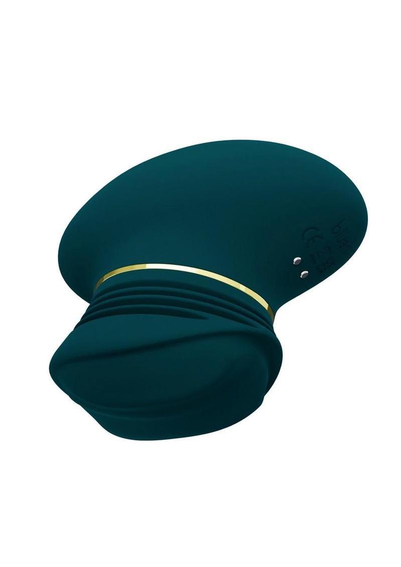 Blush Collection Riana Rechargeable Silicone Clitoral Stimulator - Dark Teal