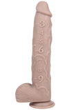Pleasure Measure Silicone Dildo 11in - Vanilla